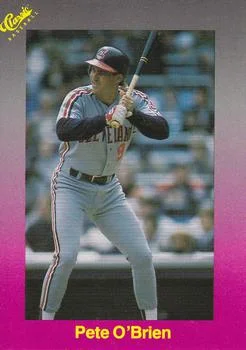 1989 Classic Pete O'Brien #184 card image