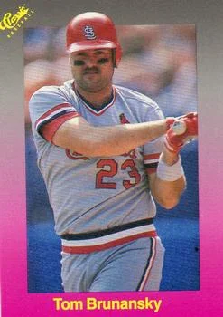 1989 Classic Tom Brunansky #186 card image