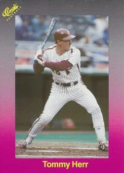 1989 Classic Tommy Herr #166 card image