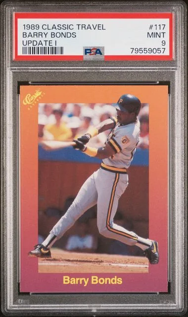 1989 Classic Travel Update I Barry Bonds #117 card image