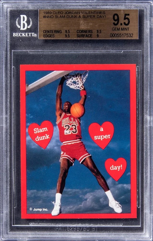 1989 Cleo Jordan Valentines Michael Jordan #NNO card image
