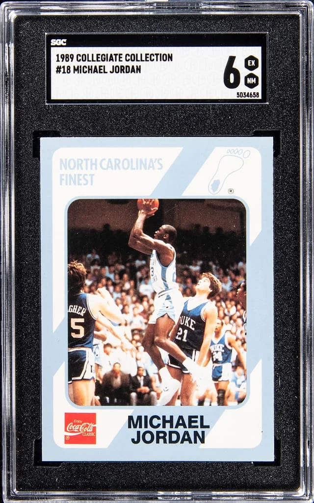 1989 Collegiate Collection Michael Jordan #18 card image