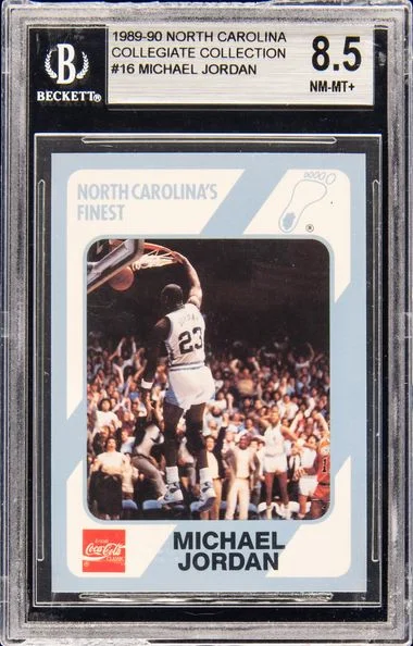 1989 Collegiate Collection North Carolina Michael Jordan #16 card image