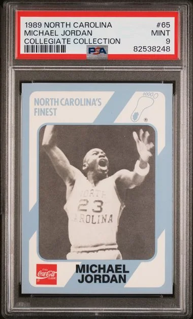 1989 Collegiate Collection North Carolina Michael Jordan #65 card image