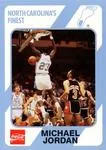1989 Collegiate Collection North Carolina's Finest Michael Jordan #15 card image
