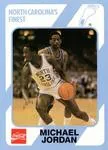 1989 Collegiate Collection North Carolina's Finest Michael Jordan #17 card image