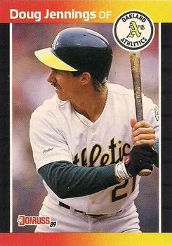 1989 Donruss 1989 Donruss 505 Doug Jennings Variant #NNO card image