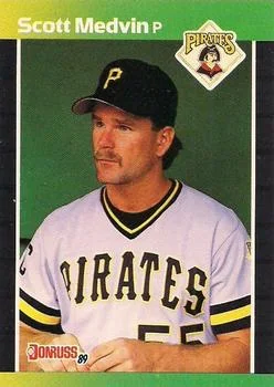 1989 Donruss 1989 Donruss 597 Scott Medvin Variant #NNO card image