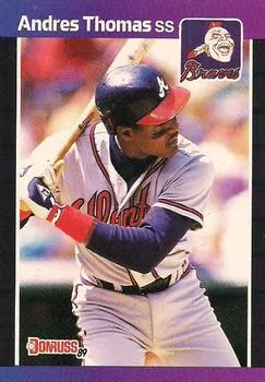 1989 Donruss Andres Thomas DP #576 card image
