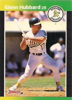 1989 Donruss Glenn Hubbard DP #568 card image