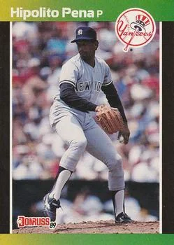 1989 Donruss Hipolito Pena #598 card image