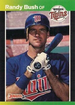 1989 Donruss Randy Bush DP #537 card image