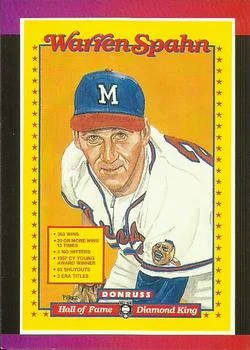 1989 Donruss Warren Spahn Puzzle PUZ #588 card image