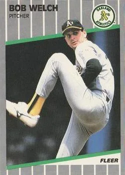 1989 Fleer Bob Welch #25 card image