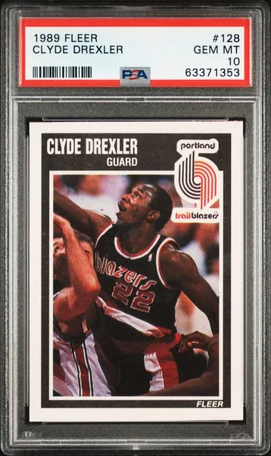 1989 Fleer Clyde Drexler #128 card image