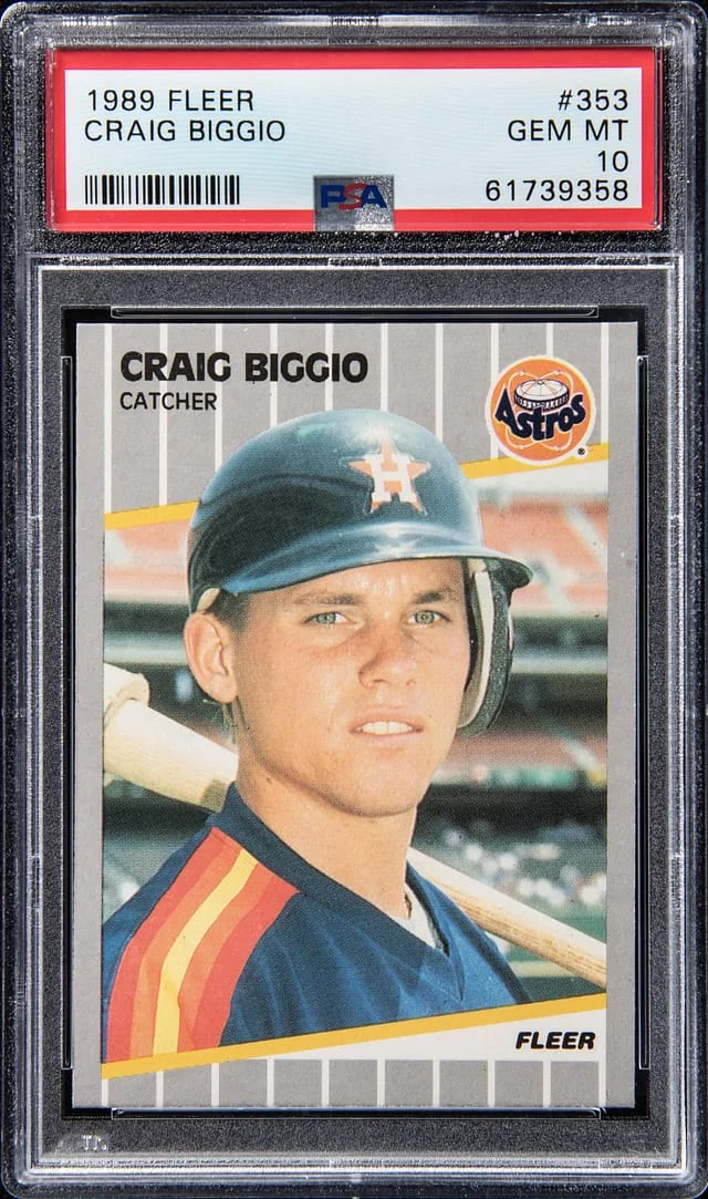 1989 Fleer Craig Buggio #353 card image
