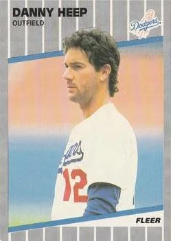 1989 Fleer Danny Heep CORCOR: Home listed #61b card image