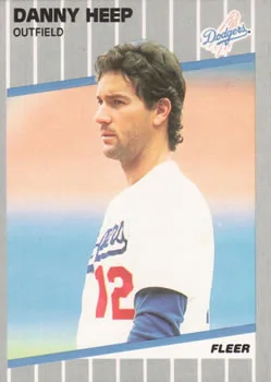 1989 Fleer Danny Heep ERRERR: Home listed #61a card image