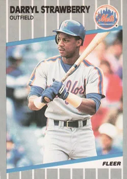 1989 Fleer Darryl Strawberry #49 card image