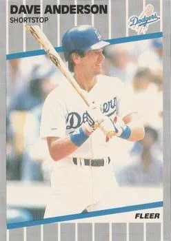 1989 Fleer Dave Anderson #53 card image