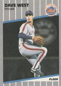 1989 Fleer Dave West #51 card image
