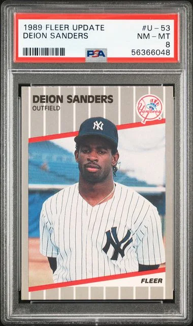 1989 Fleer Deion Sanders Update #U-53 card image