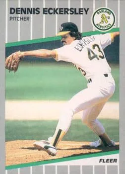1989 Fleer Dennis Eckersley #7 card image