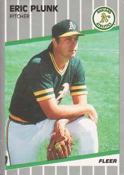 1989 Fleer Eric Plunk #20 card image