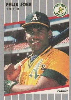 1989 Fleer Felix Jose #15 card image