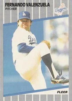 1989 Fleer Fernando Valenzuela #76 card image