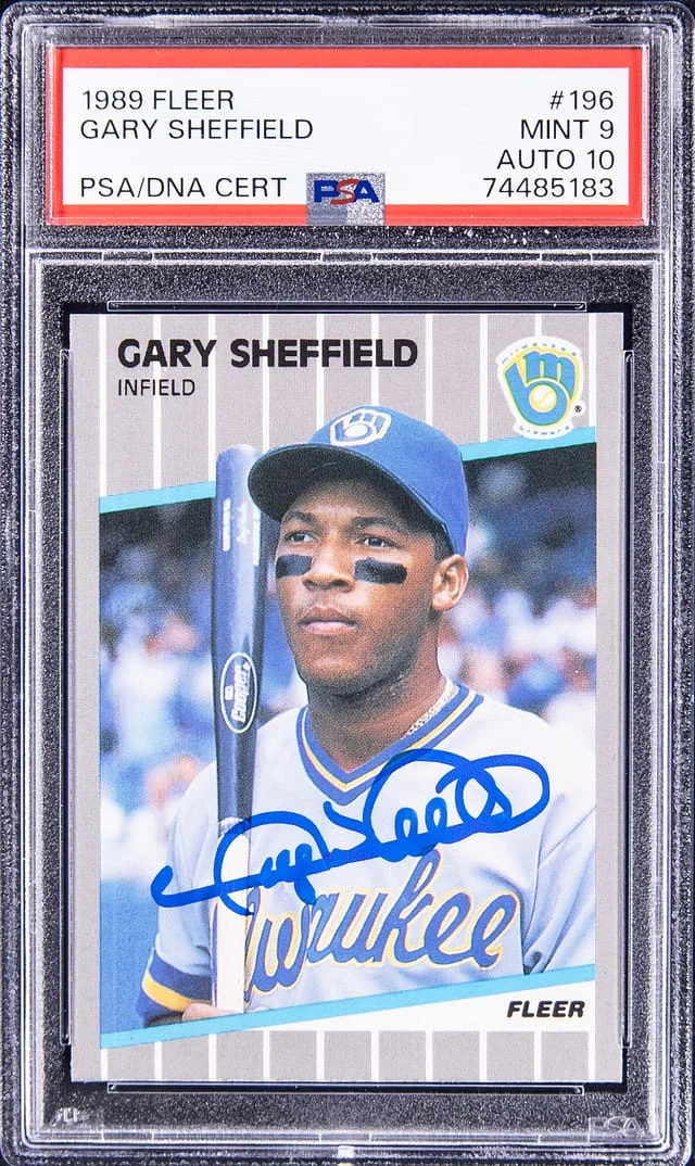 1989 Fleer Gary Sheffield #196 card image
