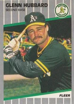 1989 Fleer Glenn Hubbard #12 card image