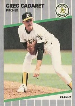 1989 Fleer Greg Cadaret #4 card image