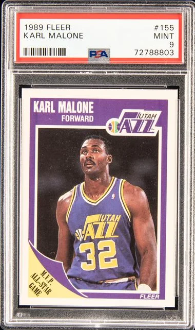 1989 Fleer Karl Malone #155 card image