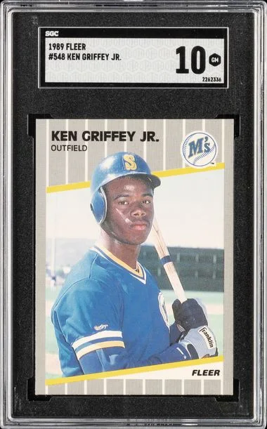 1989 Fleer Ken Griffey Jr. #548 card image