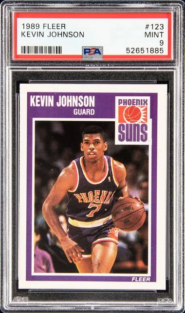 1989 Fleer Kevin Johnson #123 card image