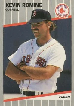 1989 Fleer Kevin Romine CORCOR: Corrected photo (standing with arms folded) #98b card image