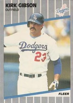 1989 Fleer Kirk Gibson #57 card image