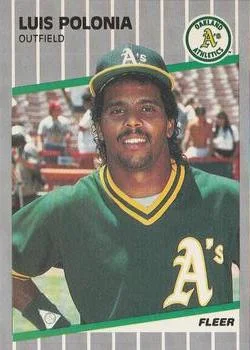 1989 Fleer Luis Polonia #21 card image