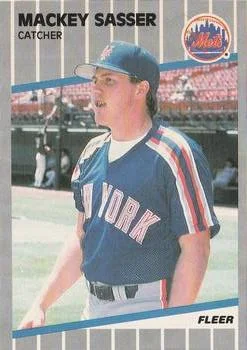 1989 Fleer Mackey Sasser #48 card image