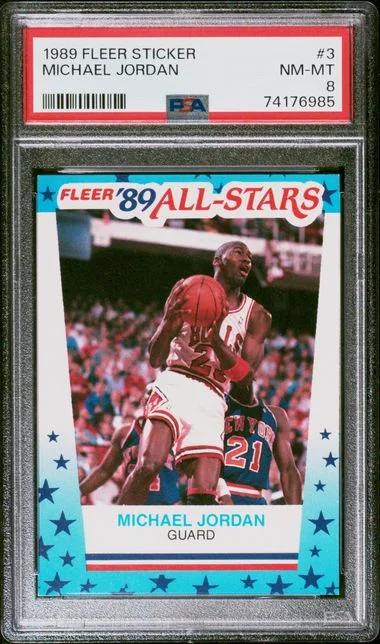 1989 Fleer Michael Jordan Sticker #3 card image