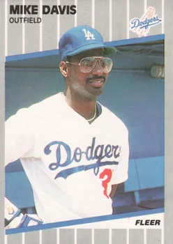 1989 Fleer Mike Davis #55 card image