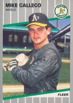 1989 Fleer Mike Gallego #8 card image