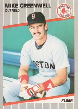 1989 Fleer Mike Greenwell #90 card image