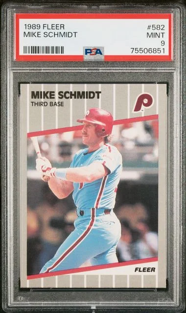 1989 Fleer Mike Schmidt #582 card image