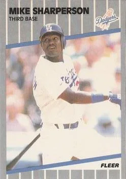 1989 Fleer Mike Sharperson #72 card image