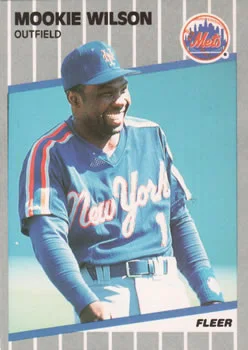 1989 Fleer Mookie Wilson #52 card image