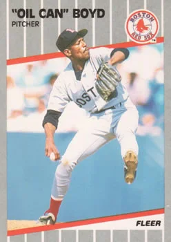 1989 Fleer "Oil Can" Boyd #82 card image