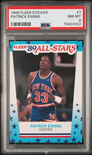 1989 Fleer Patrick Ewing Sticker #7 card image