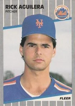 1989 Fleer Rick Aguilera #27 card image